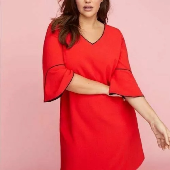Lane Bryant Bell Sleeve Sheath Dress - Picture 1 of 6